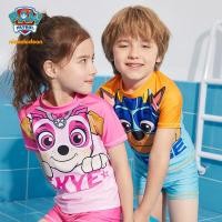 ราคา Paw Patrol ชุดว่ายน้ำเด็กแยก กสูทแขนสั้นกางเกงขาสั้นชุดว่ายน้ำ 2 ชุด (6969982999)