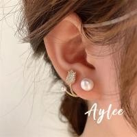 ราคา MATA [Aylee]ต่างหูมุกและเพชรดอกทิวลิปดอกไม้ทองต่างหูตาแมวผู้หญิง Y265 (40476222982)