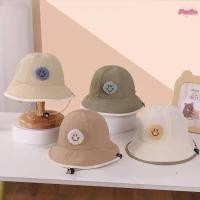 ราคา [พร้อมส่ง] หมวกเด็ก 12เดือน-5ปี รอบหัว:50-52 cm. หมวกบักเก็ต (Bucket) ติดตุ๊กตาหน้ายิ้ม หมวกแฟชั่นเด็ก (20190351476)