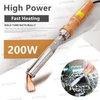 ราคา หัวแร้งบัดกรี 200W/300W 220V หัวแร้งไฟฟ้า Heavy Duty เครื่องเชื่อมเหล็กด้วยปลายทองเหลืองหัวแร้ง หัวแร้งเชื่อมสังกะสี (40881218171)