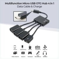 ราคา มัลติฟังก์ชั่น Micro USB OTG Hub 4 in 1 Data Cable & Charge - M3H4 (50860427557)