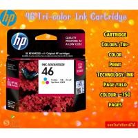 ราคา HP ตลับหมึก 46 Tri-color Original Ink Advantage Cartridge Page yield colour: ~750 pages (24379986210)