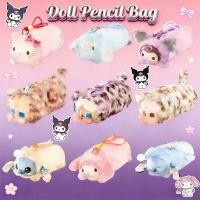 ราคา CRYBABY กล่องดินสอ Ocelot Series ความจุขนาดใหญ่น่ารัก Soft Plush กระเป๋าเก็บการ์ตูน Crybaby เสือดาวแมวปากกากระเป๋า (56307730367)