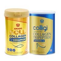 ราคา อมาโด้คอลลาเจน อมาโด้ คอลลิจิ คอลลาเจนอมาโด้ Amado Colligi Collagen Tripeptide [150กรัมและ100กรัม] (16128275841)