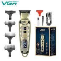 ราคา PPVGR005New model digital display professional hair clipper for salons and hair salons, vintage style, rechargeable metal electric clipper for home use10PP (48508313443)