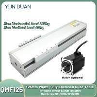 ราคา 125mm Wide Fully Enclosed Sliding Table Aluminum Linear Guide Motor Stage XYZ Axis Ball Screw Linea (40977376680)