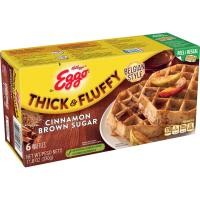 ราคา [038000492747] Kellogg's Eggo Thick & Fluffy Cinnamon Brown Sugar Waffles 330g (46660300486)