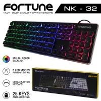ราคา NUBWO NK-32 FORTUNE GAMING KEYBOARD คีย์บอร์ดเกมมิ่ง คีย์บอร์ดเล่นเกมส์ ไฟสีรุ้ง (4241950440)