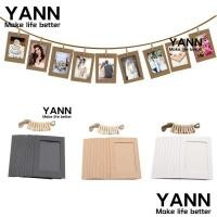 ราคา YANN1 10 ชิ้น DIY กรอบรูปกระดาษคราฟท์,ตกแต่งบ้านหัตถกรรม Multi-function แขวนภาพผนัง,ใช้งานง่ายพร้อมคลิป 2M เชือกกรอบรูปบ้าน (42652109904)