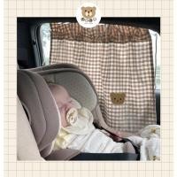 ราคา พร้อมส่งจากไทย!! ม่านบังแดดรถยนต์สำหรับเด็ก ปักลายหมี (10254918587)