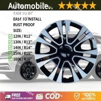 ราคา HZ 1PCS 12/13/14/15 นิ้วฝาครอบล้อรถบรรทุกขอบประดับ Hub Cap ฝาครอบล้อเปลือกยางยางยางหมวก (53101512767)