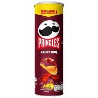 ราคา พริงเกิลส์มันฝรั่งทอดกรอบรสสโมคกี้บาร์บีคิว 102กรัม Pringles Potato Crisps Smoky BBQ Flavor 102g. (53852136596)