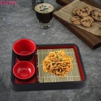 ราคา เก็บ จานบะหมี่เย็นสไตล์ญี่ปุ่นพร้อมเสื่อไม้ไผ่ จานบะหมี่ โซบะ จัดหาครัว ถาดอาหารซูชิพลาสติกแฟชั่นอเนกประสงค์สําหรับเสิร์ฟและตกแ (27775833939)