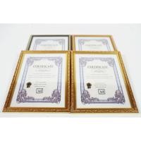 ราคา กรอบรูป ขนาด A4 ขอบทอง-เงิน กรอบใส่รูปภาพ (2397259226)