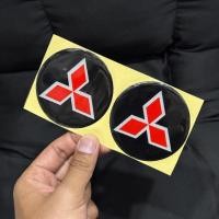 ราคา MERAH นูนขอบรถ Hub Cap ตัดสติกเกอร์สีแดง MITSUBISHI โลโก้เส้นผ่านศูนย์กลาง 7.6 & 5 ซม. สติกเกอร์นูน (48110581967)