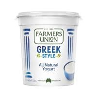 ราคา ฟาร์เมอรส์ยูเนียน กรีกโยเกิร์ตธรรมชาติ Farmers Union Greek Yogurt 500g. (50011635460)