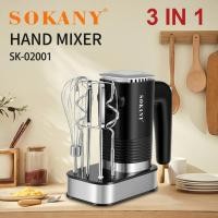 ราคา SOKANY เครื่องตีไข่ เครื่องตีไข่ไฟฟ้าในครัวเรือน 800W เครื่องผสมแป้งกำลังแรงสูงขนาดเล็ก ที่ตีไข่ไฟฟ้ (51959791962)