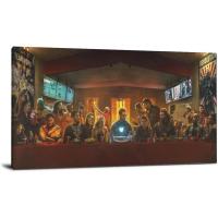 ราคา The Last Supper Avenger Infinity War โปสเตอร์ภาพวาดตกแต่งผ้าใบ Wall Art ห้องนั่งเล่นโปสเตอร์ห้องนอนภาพวาด 24x46inch60x116 ซม. (53711149756)