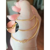 ราคา สร้อย/ITALY_SNAKE-CHAIN-2Mเงินชุบทองคำ18kเหมือนทองแท้สลัก-ITALY (25129660565)