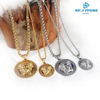 ราคา สร้อยคอโซ่ผู้ชาย Ver.sa.ce พร้อมจี้ทรงกลม (56104171399)