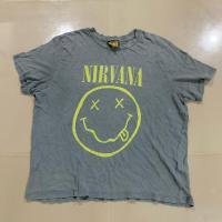 ราคา Nirvana band แท้ เสื้อมือ 2 เสื้อยืด มือสอง Vintage band t shirt size S (24283051734)
