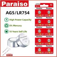 ราคา Paraiso แบตเตอรี่ปุ่ม 2-50 ชิ้น LR754 AG5 อายุการเก็บรักษา 10 ปี 0% ปรอท แบตเตอรี่อัลคาไลน์สำหรับนาฬ (47701255143)