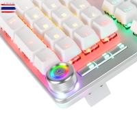 ราคา คีย์อร์ด BLUE POWER รุ่น SPK-8605 สีดำ/สีขาว และ Blue / RED Switch Mechanical (22990599403)