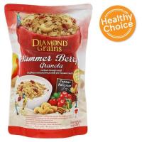 ราคา ราคาพิเศษ!! ไดมอนด์ เกรนส์ กราโนล่า ซัมเมอร์ เบอร์รี่ ธัญพืชอบกรอบผสมแครนเบอร์รี่ 500กรัม Diamond Grains Granola Summer (6266679160)