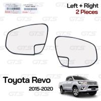 ราคา กระจกมองมุม กระจกมุมอับ กระจกข้างช่วยมองมุมอับสายตา ซ้าย+ขวา ของแท้ สีใส Toyota Hilux Revo Rocco SR5,Fortuner 2015-2021 (3066233453)