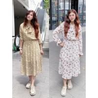 ราคา FOWER •LADY DRESS ชุดเดรสลายดอกสีหวาน ทรงกระโปรงบาน ด้านหน้าดีเทล ผูกโปว์มินิ ชุดเดรสผ้าชีฟอง มีซับในงานสวยมาก (43260882259)