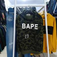 ราคา เสื้อแจ็คเก็ตสเวตเตอร์มีฮู้ด Bape X Champion Camo (24887481102)