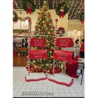 ราคา ของตกแต่งป้ายmerry christmas ป้ายเหล็ก140cm (41676614354)