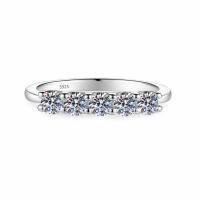 ราคา Soraya แหวนแถวฝังเพชรรวม 1.50 ct เงินแท้ 92.5% ชุบทองคำขาว 18k (45813055523)