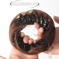 ราคา BANNRIEDSG989YR คลิปในมวยผม, วงกลมคลิปยืดหยุ่นผมยุ่ง, Updo Hairpieces Mini ตรงเนื้อผมสังเคราะห์ Donut Updo สาวทรงผม (56710828979)