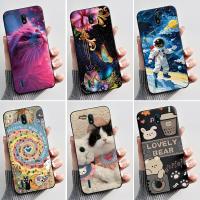 ราคา ปลอกสําหรับ Nokia C2 กรณีความงามแฟชั่นแมวน่ารักซิลิโคนสีดํา TPU ฝาหลังสําหรับ Nokia C2 C 2 NokiaC2 กันกระแทกเคสโทรศัพท์ (41078142215)
