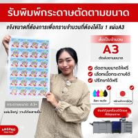 ราคา รับพิมพ์กระดาษตัดตามขนาด โปสเตอร์ โปสการ์ด การ์ดขอบคุณ นามบัตร โฟโต้การ์ด A3 สีสวย คมชัด ETC-PP (44323180690)