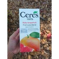 ราคา Ceres Ruby Grapefruit 100% น้ำโกรฟฟรุต ผสม น้ำองุ่น และเนื้อเกรฟฟรุต 1 ลิตร (5071408137)