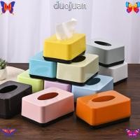ราคา DUOJUAN กล่องทิชชู่, ที่ใส่ผ้าเช็ดปากสีทึบทนทาน, ทิชชู่พลาสติกทรงสี่เหลี่ยมใช้ในบ้าน (51160581649)