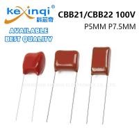 ราคา (10 ชิ้น) CBB22/21 ตัวเก็บประจุ 100V 0.01UF 0.022UF 0.1UF 0.33UF 0.35UF 0.4UF 330PF 223J 103J 104J 334J 404J 331J (24694784365)