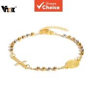 ราคา 圣母玛利亚พระเยซูสร้อยข้อมือกําไลข้อมือมือสวดมนต์เครื่องประดับคริสเตียนสแตนเลส (57008993899)