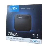 ราคา Crucial X6 1TB USB 3.2 Gen 2 Type-C External Portable SSD (R:800MB/s), CT1000X6SSD9; for PC, Mac, PS4, Xbox One, Android (19983445942)