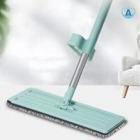 ราคา ไม้ถูพื้น แบบรีดน้ำ ตั้งได้ แขวนได้ พร้อมผ้า 1 ผืนในชุด Lazy Mop (24279932392)
