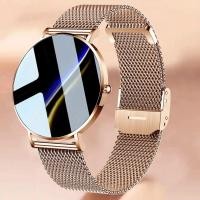 ราคา 2022 New Ultra Thin Smart Watch Women 1.36" AMOLED 360*360 HD Pixel Display Always Show Time Call Reminder Smartwatch La (28464714615)