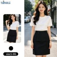 ราคา กระโปรงทรงดินสอเอวสูง ผ้าฮานาโกะเนื้อนิ่ม ผ่าหลัง ใส่ทำงานเรียบร้อย ทรงสวยเป๊ะ (55211272895)