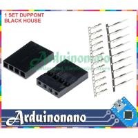 ราคา สีดํา Housing 4p DUPONT jumper head PIN Connector 2.54mm house 4 PIN (25117538060)