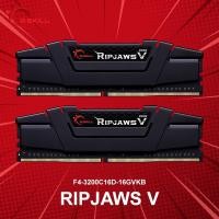 ราคา RAM (แรม) G.SKILL 16GB (8GBx2) DDR4/3200 RIPJAWS V (F4-3200C16D-16GVKB) ประกันตลอดชีพ (12226402868)