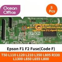 ราคา Epson F2 5pcs F1 Mother Board รหัส F สําหรับ EPSON T50 L110 L120 L210 L350 L805 R330 L1300 L850 L655 L800 mainboard Patch ฟิวส์ pxc6 (52762117283)