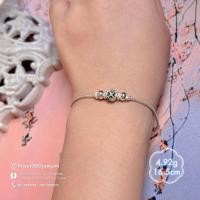 ราคา สร้อยข้อมือเงิน สร้อยข้อมือแต่งประคำเงิน เงิน99.99 สร้อยข้อมือลงยา เงินลงยา เงินสุโขทัย สร้อยข้อมือสายมู (53708286108)