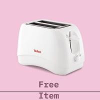ราคา สินค้าสมนาคุณ Tefal เครื่องปิ้งขนมปัง รุ่น DELFINI TT1321 กำลังไฟ 850 วัตต์ (56950583445)