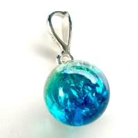 ราคา จี้อำพันโปแลนด์ Poland Blue Amber ตัวเรือนเงินแท้ 11.7 mm. * หินแท้ธรรมชาติ (53962619785)